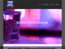 Tablet Screenshot of belowzerolounge.com